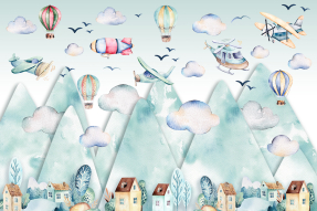 Детские горы с самолетами