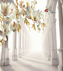 Цветы в арке