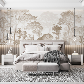 Бежевые деревья