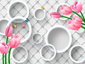 Тюльпаны на стене