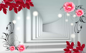 Тоннель с цветами