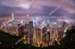 Вид на ночной город