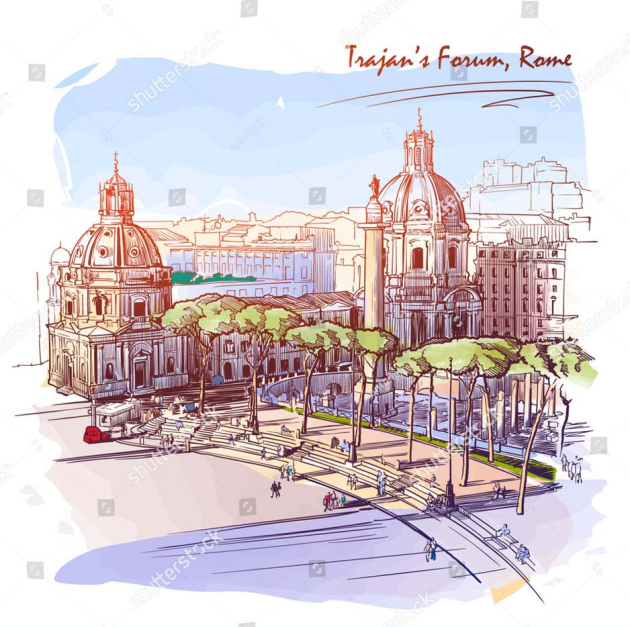 Иллюстрация Рима