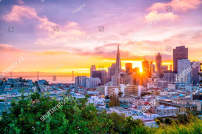 Закат в Сан Франциско