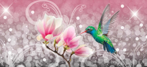 Магнолии и колибри