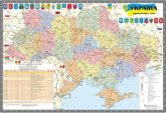 Карта Украины