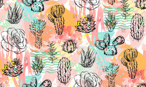 Фон из кактусов