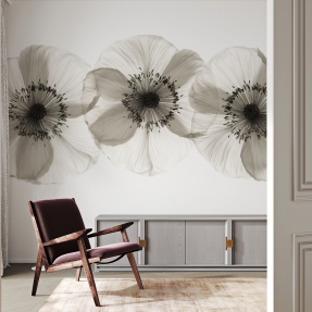 Стильные бежевые цветы