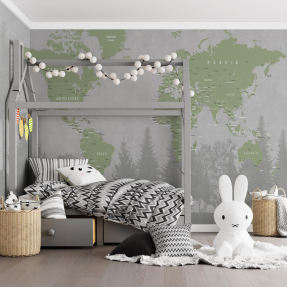 Карта мира с тенью