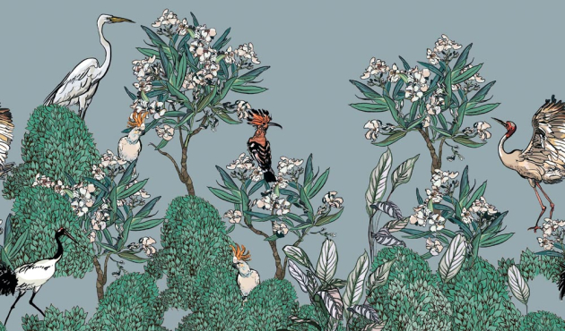 Экзотические животные на пальмах