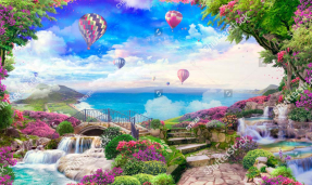 Фреска с воздушными шарами