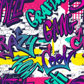 Яркое граффити