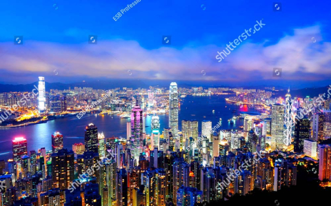 Вечерний Гонконг