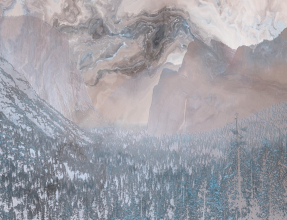 Горы с лесом