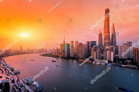 Закат в Шанхае