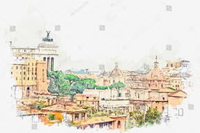 Иллюстрация Рима