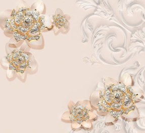 Розы барельеф