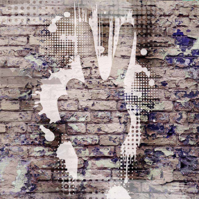 Граффити на кирпиче