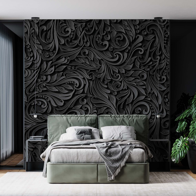 Черный барельеф