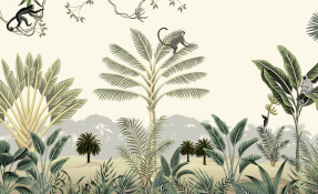 Обезьянки на пальмах