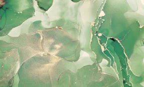 Золотистая бирюза флюидов