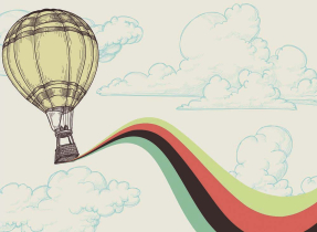 Воздушный шар в небе