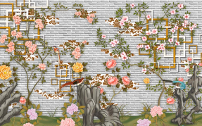 Деревья на стене