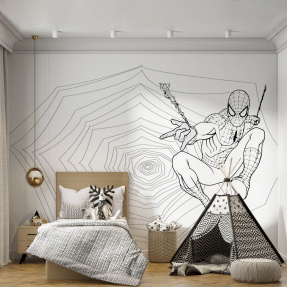 Человек Паук силуэт