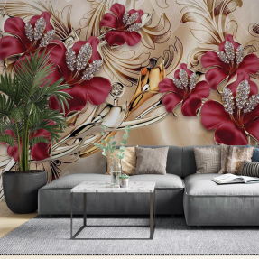 Квіти на стіні