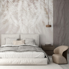 Светлые листья-перья