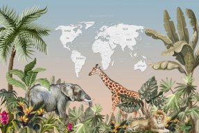 Карта с тропиками