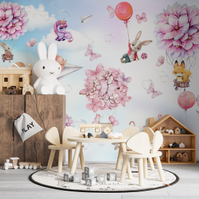 Зверята на летающих шарах