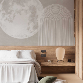 Луна с геометрическим принтом