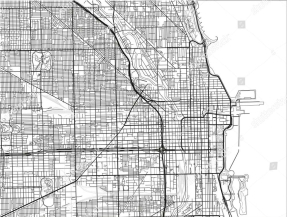 Карта Чикаго