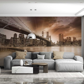 Мост и ночной город