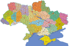 Карта Украины
