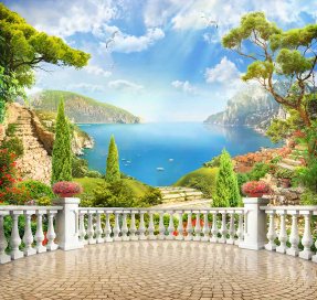 Балкон на море