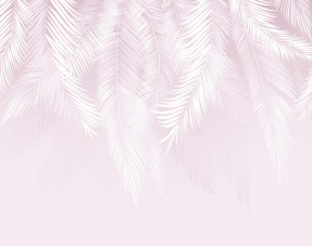 Нежно-розовые листья