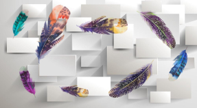 Разноцветные перья