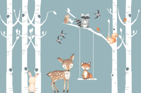 Лисичка на качели