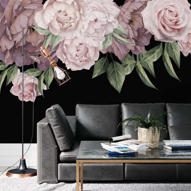 Цветные пионы