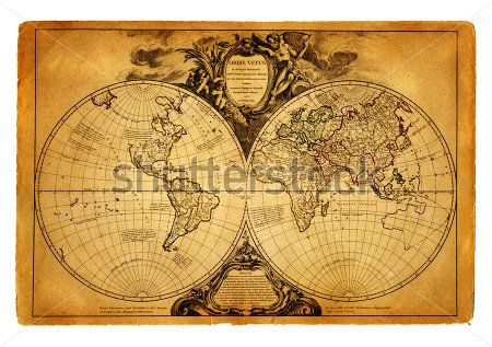 Карта мира 1708 год