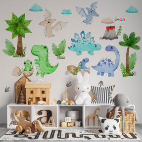 Стикер динозавры 120х80 см 