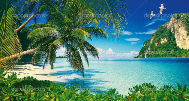 Тропический пляж