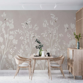 Бежевые цветы