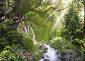 Водопад в парке