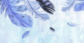 Голубые перья
