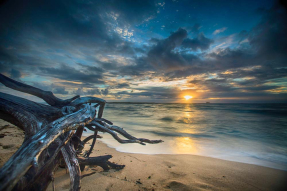 Закат на море