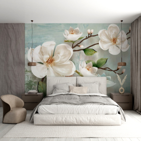 Ветка белых цветов