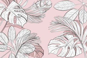 Нежные тропические листья